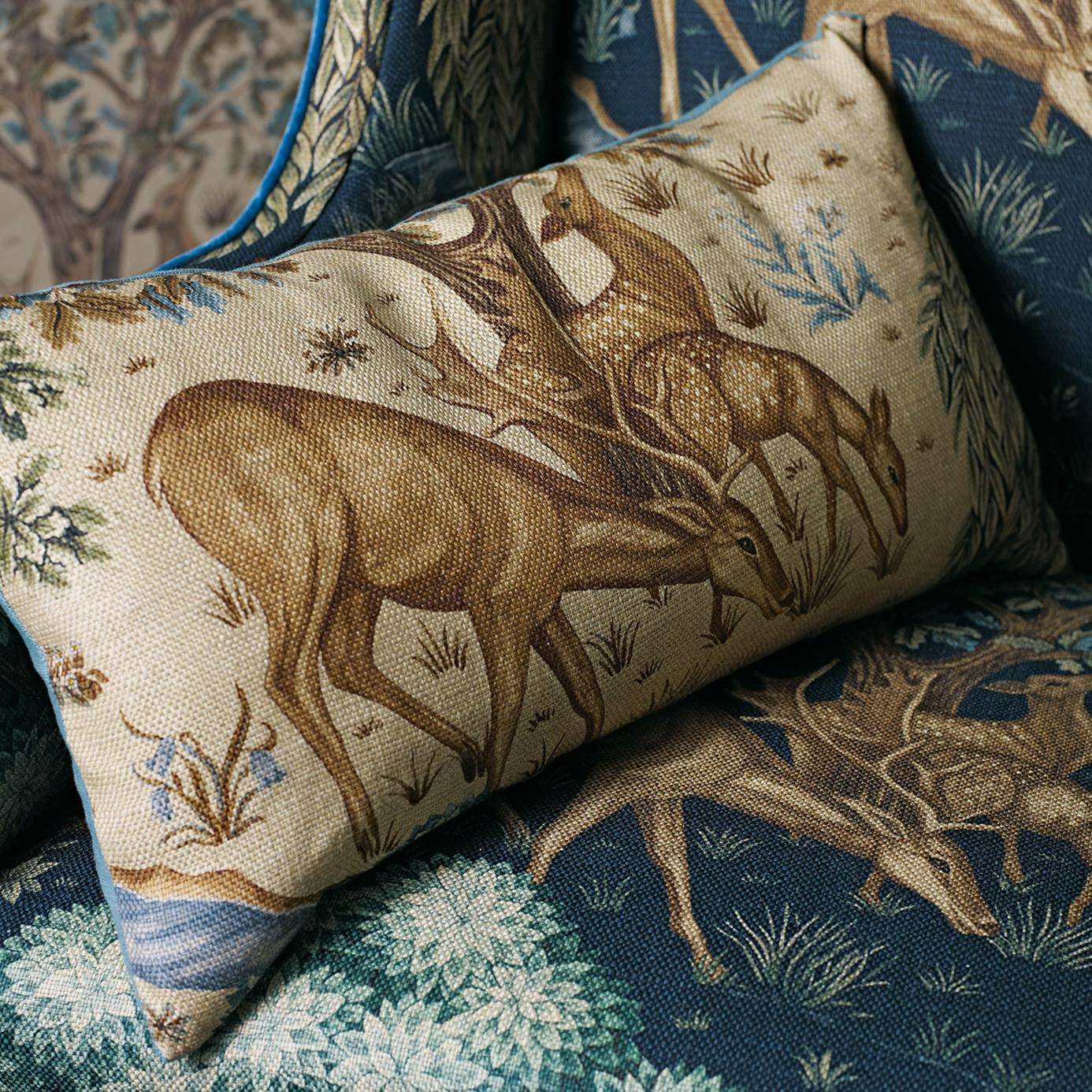 The Brook Tapestry Linen Fabric by MOR